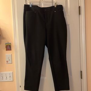 Christopher & Banks Signature Slimming Trousers. Black Size 16